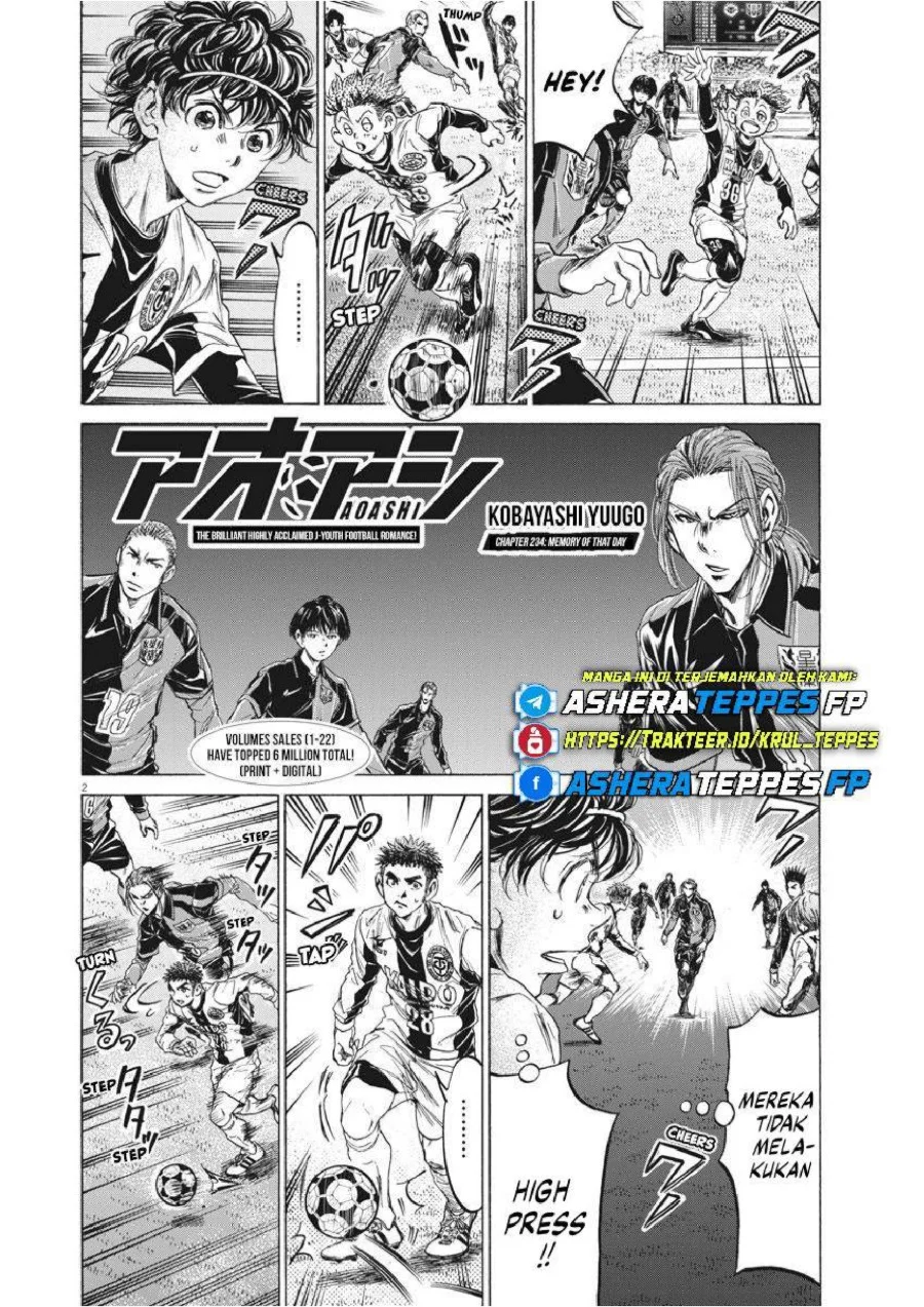 Ao Ashi — Chapter 234, halaman 3