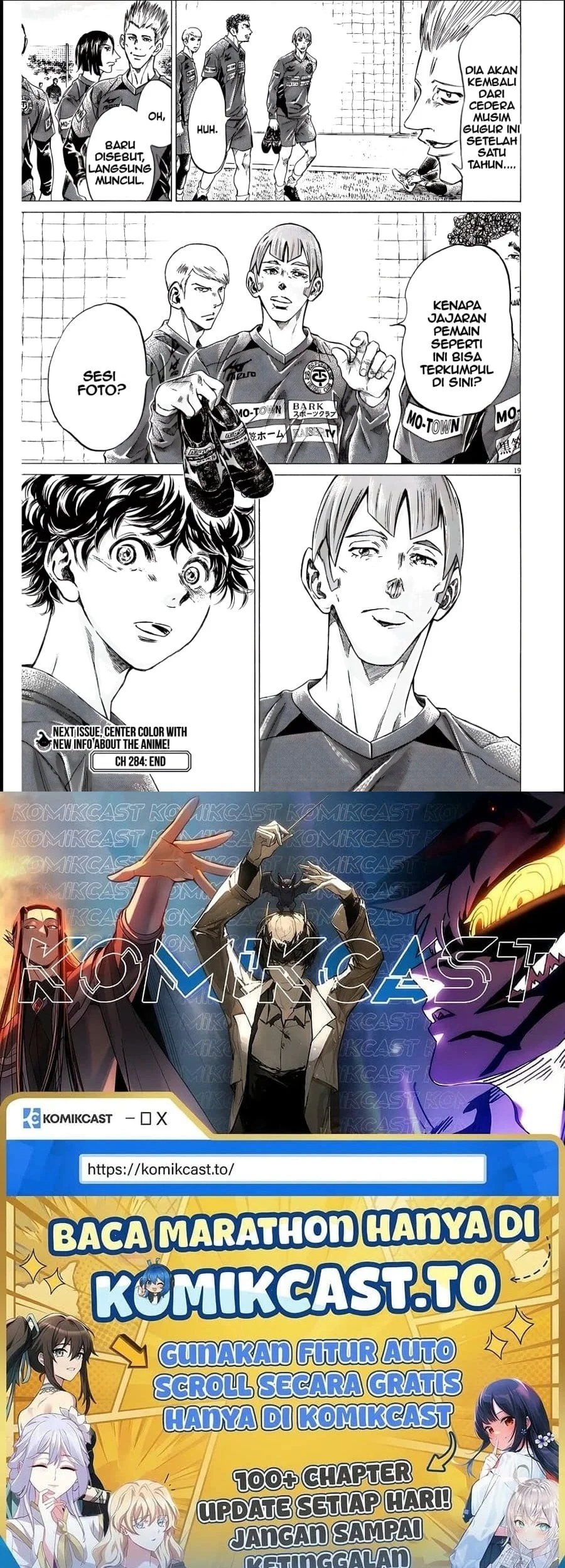 Ao Ashi — Chapter 284, halaman 18
