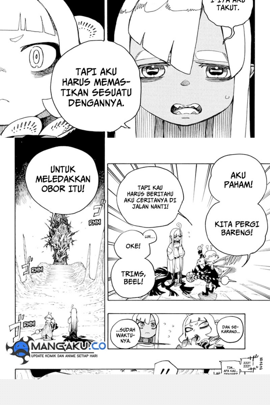 Ao no Exorcist — Chapter 156.1, halaman 8