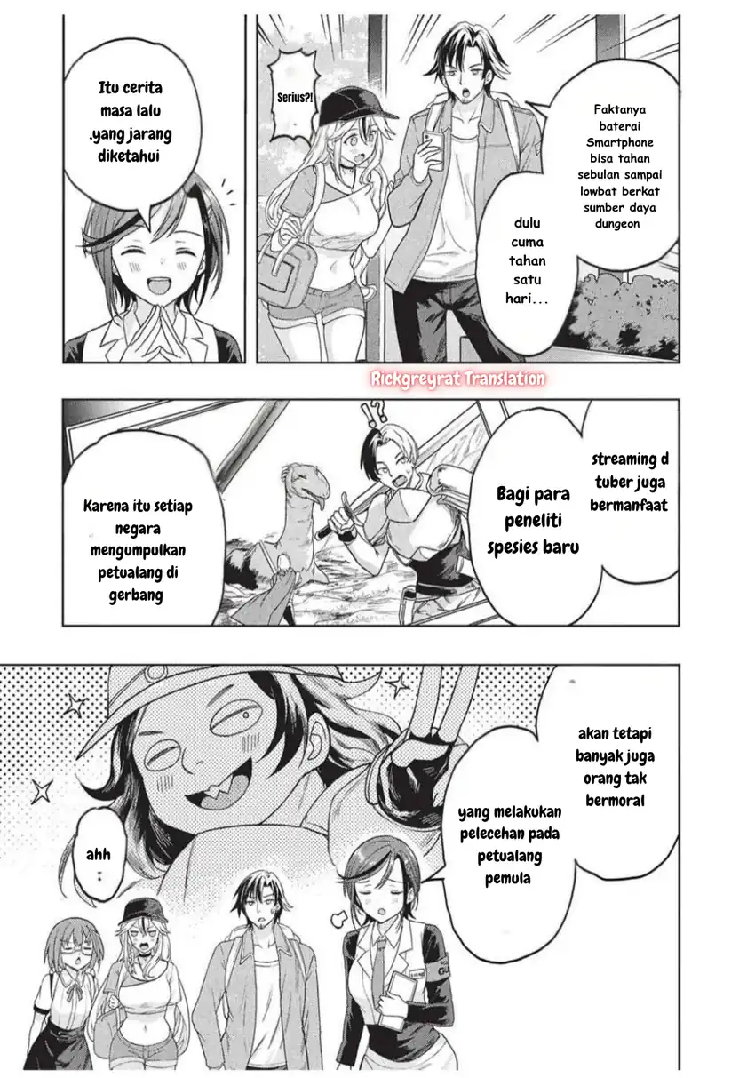 Gal to Dungeon to Shuukai Okure no Tansaku Eiyuutan ~Moto Legend Ima wa Wakeari tei Rank Tansakushana Ore ga, S-Kyuu Gal ni Natsukare Makutte Ikusei wo Makase Sareta~ — Chapter 4, halaman 6