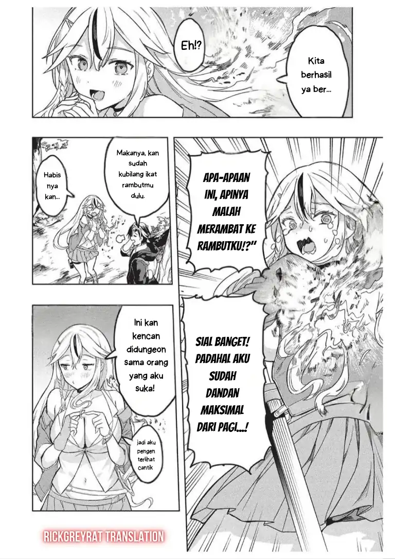 Gal to Dungeon to Shuukai Okure no Tansaku Eiyuutan ~Moto Legend Ima wa Wakeari tei Rank Tansakushana Ore ga, S-Kyuu Gal ni Natsukare Makutte Ikusei wo Makase Sareta~ — Chapter 6, halaman 14
