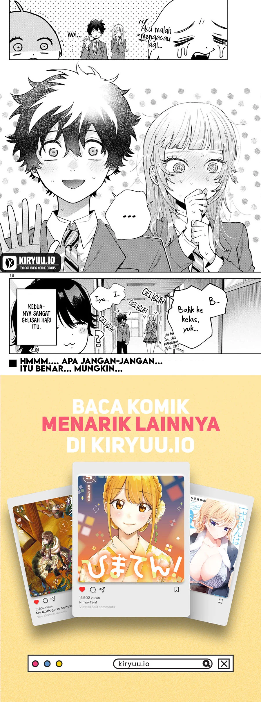 Momose Akira no Hatsukoi Hatan-chuu. — Chapter 22, halaman 19
