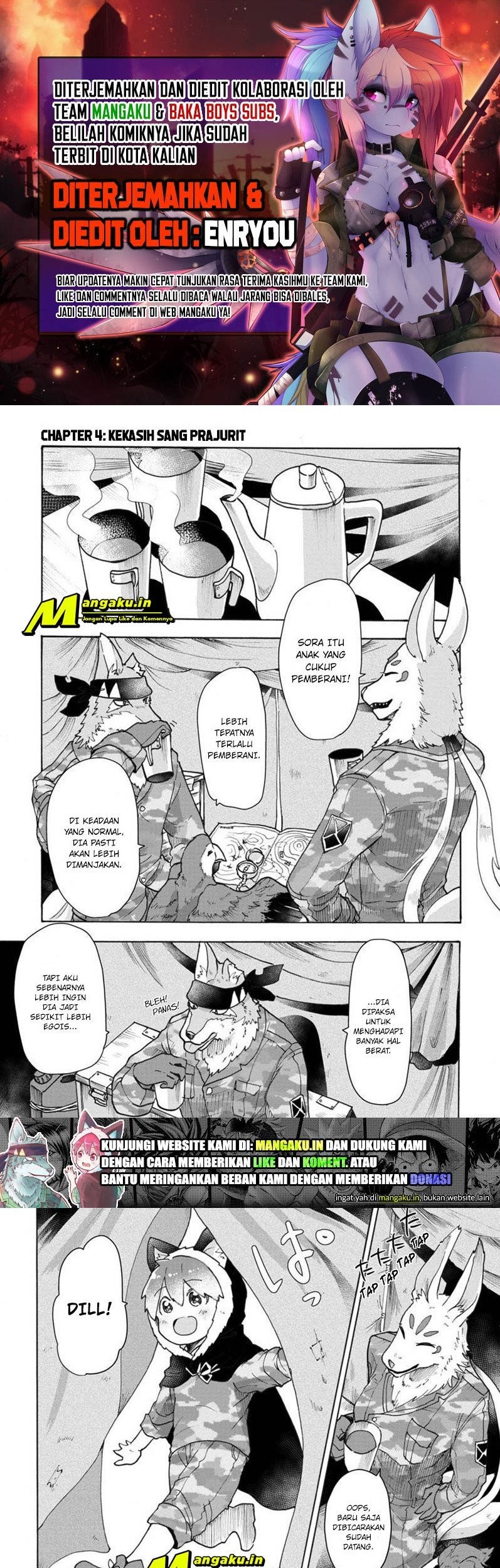 The Wolf Child Sora in the War Zone — Chapter 4, halaman 1