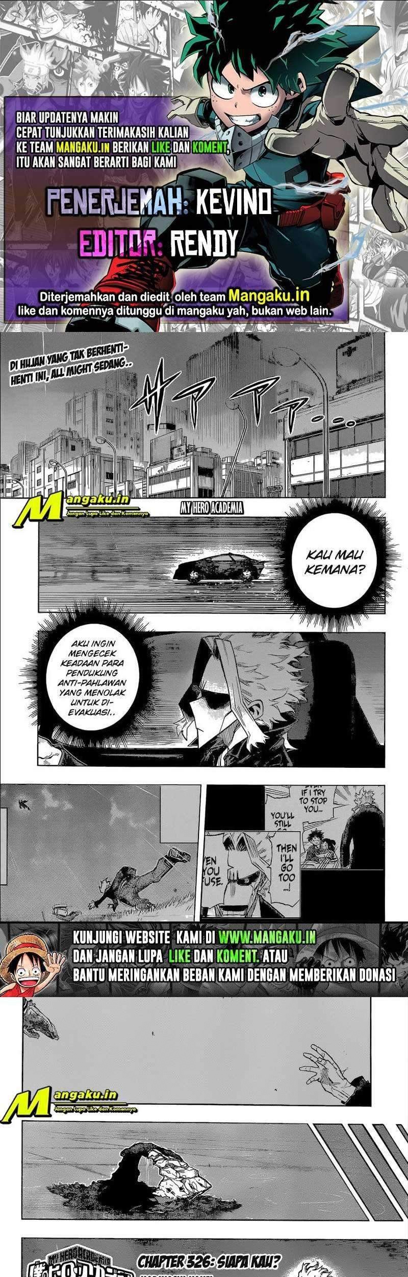 Boku no Hero Academia — Chapter 326, halaman 1