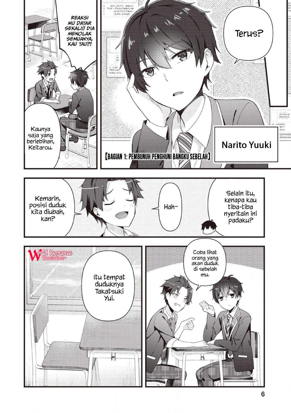 The Cute Girl Sitting Next to Me Is Trying to Make Me Fall in Love With Her as a Way to Ridicule Me, but the Tables Were Turned on Her Before She Knew It — Chapter 1, halaman 6