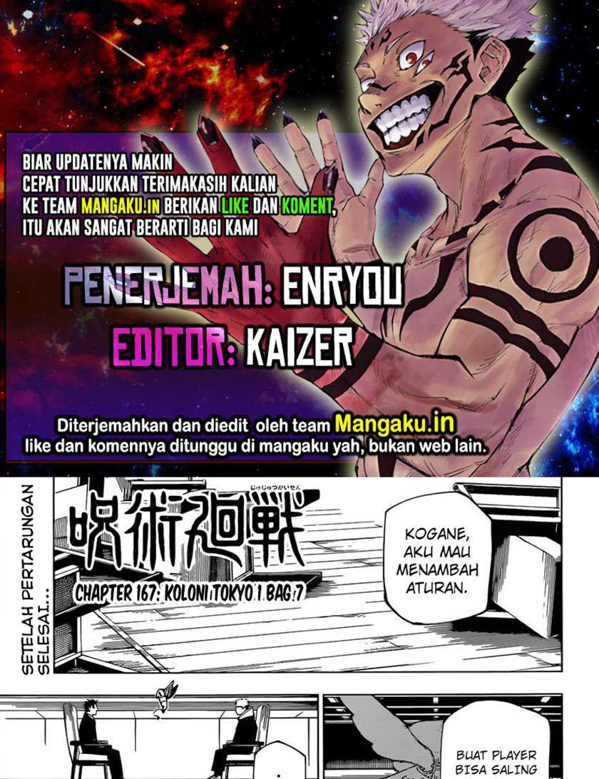 Jujutsu Kaisen — Chapter 167, halaman 1