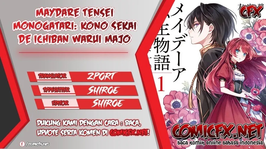Maydare Tensei Monogatari: Kono Sekai de Ichiban Warui Majo — Chapter 1.1, halaman 1