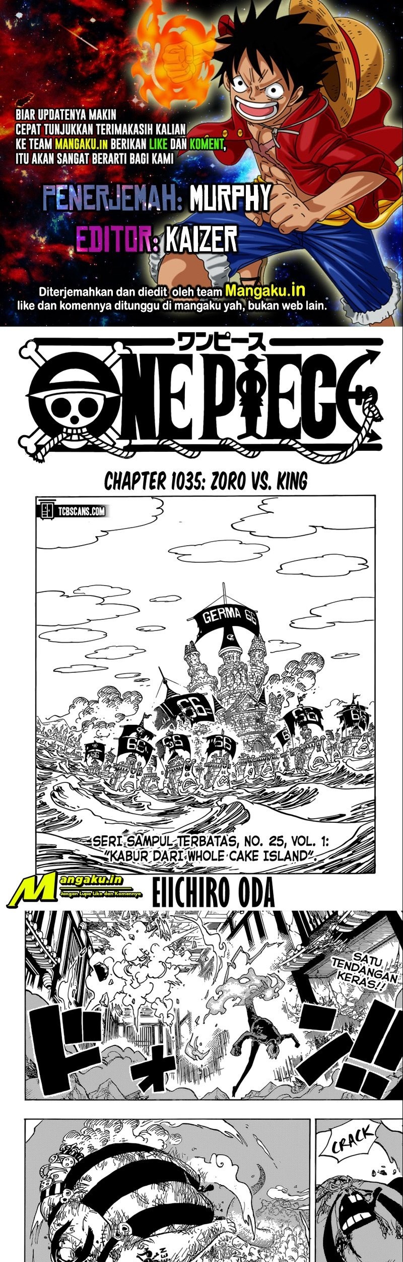 One Piece — Chapter 1035, halaman 1