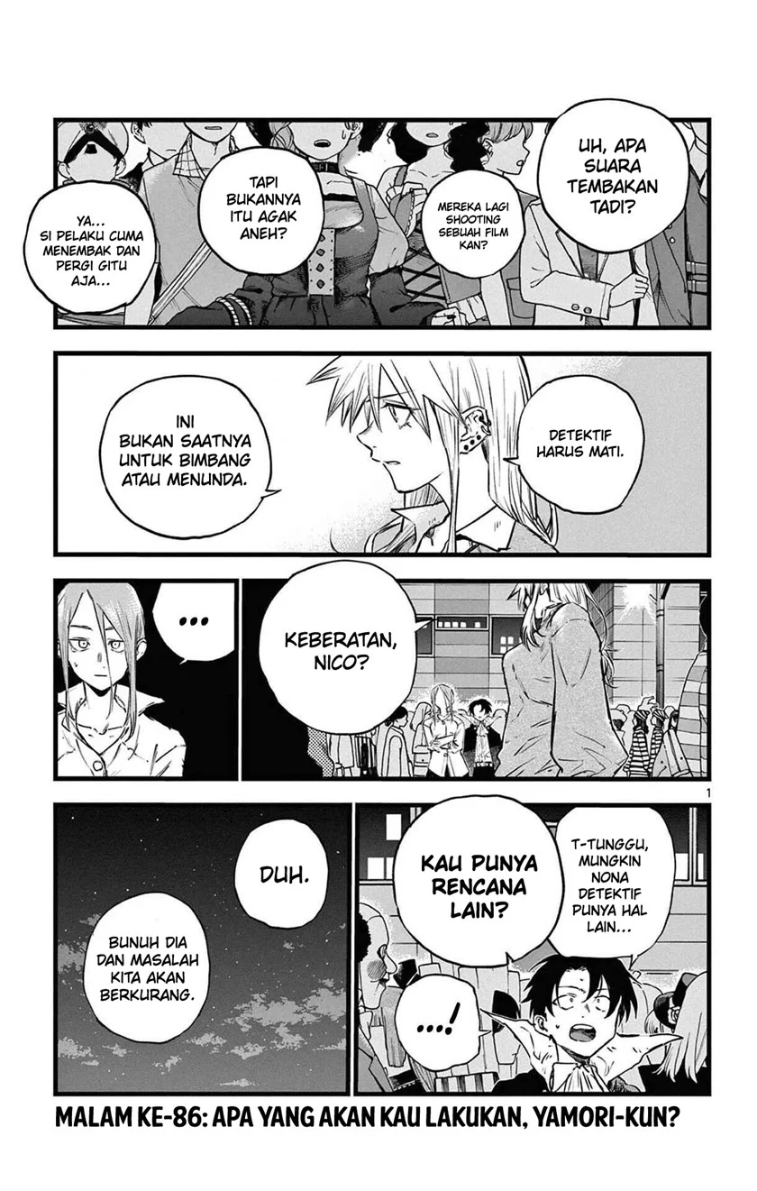 Yofukashi no Uta — Chapter 86, halaman 2