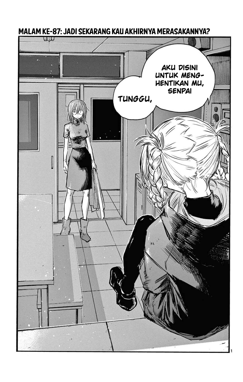 Yofukashi no Uta — Chapter 87, halaman 2