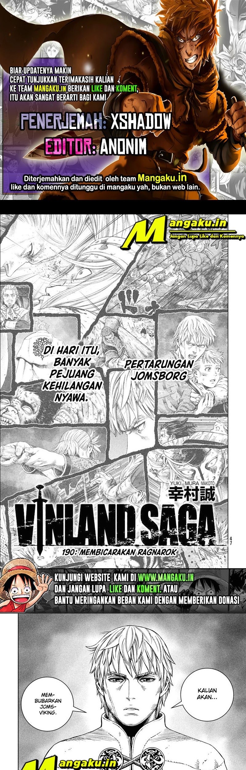 Vinland Saga — Chapter 190, halaman 1