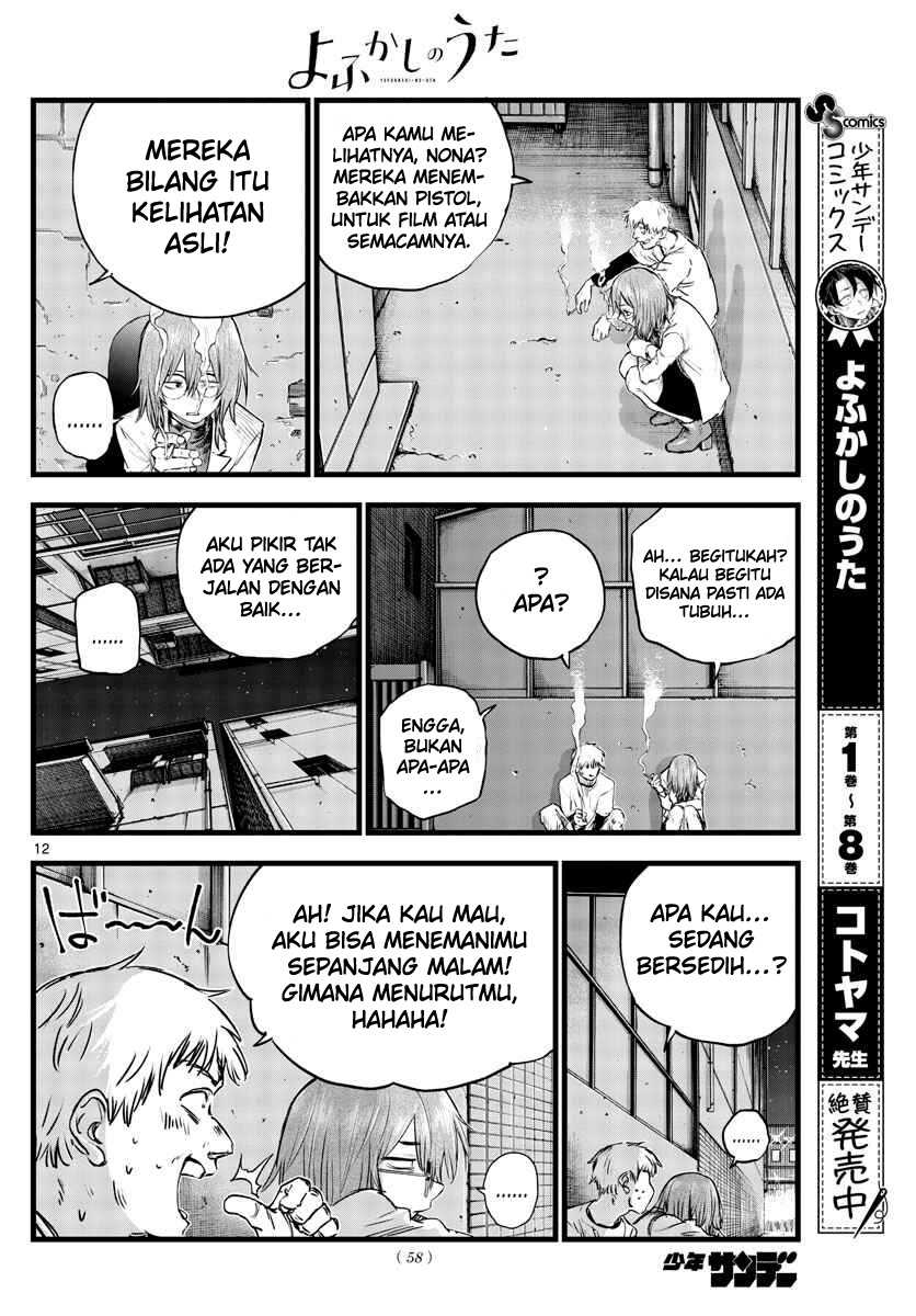 Yofukashi no Uta — Chapter 94, halaman 14