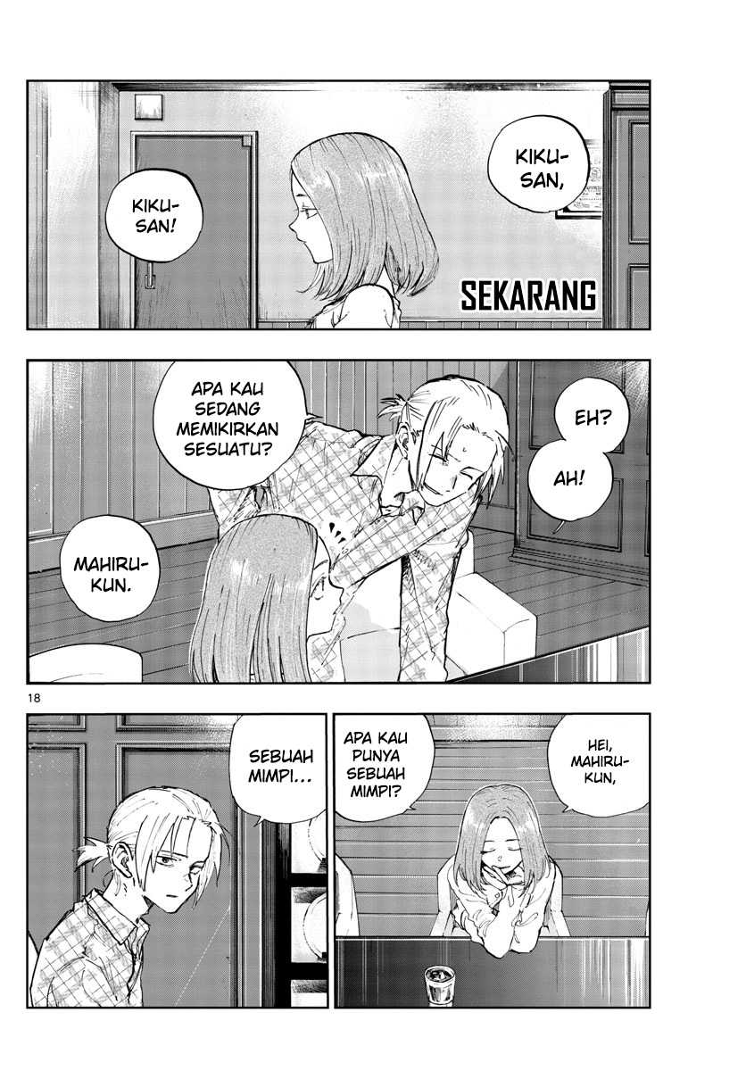 Yofukashi no Uta — Chapter 100, halaman 18