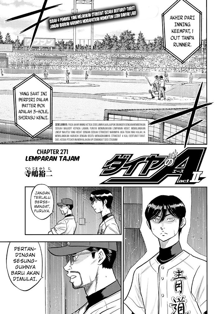 Diamond no Ace Act 2 — Chapter 271, halaman 4