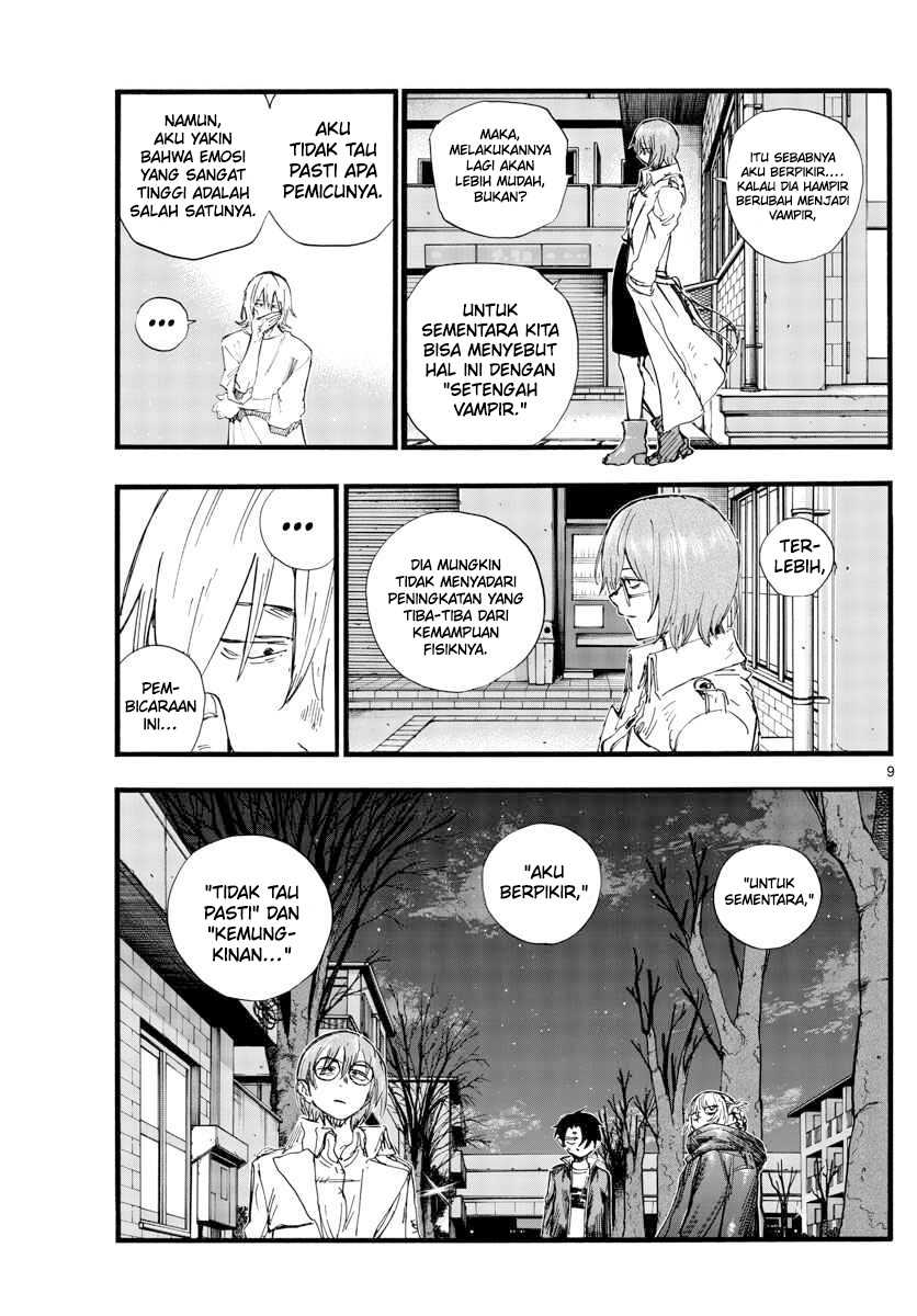 Yofukashi no Uta — Chapter 104, halaman 9
