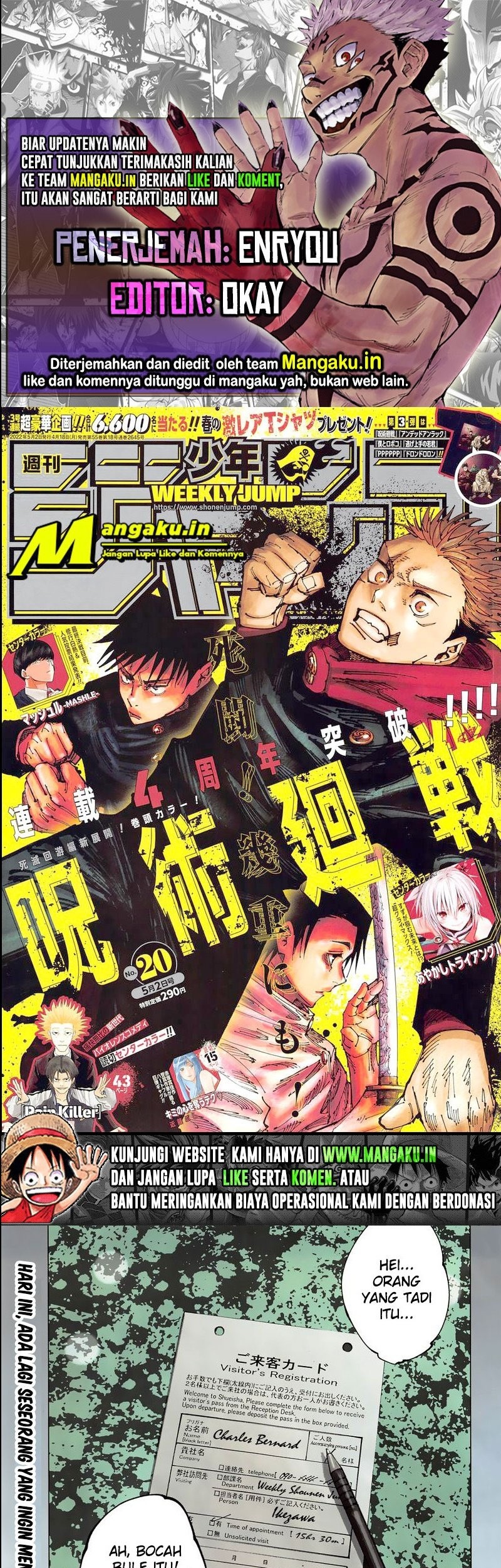 Jujutsu Kaisen — Chapter 181, halaman 1