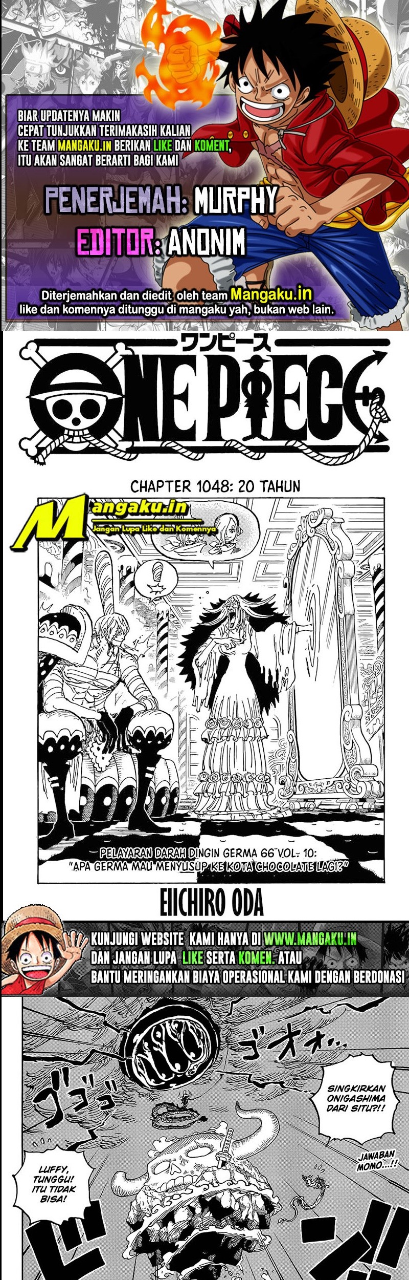 One Piece — Chapter 1048, halaman 1