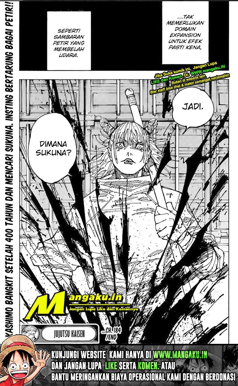 Jujutsu Kaisen — Chapter 184, halaman 19