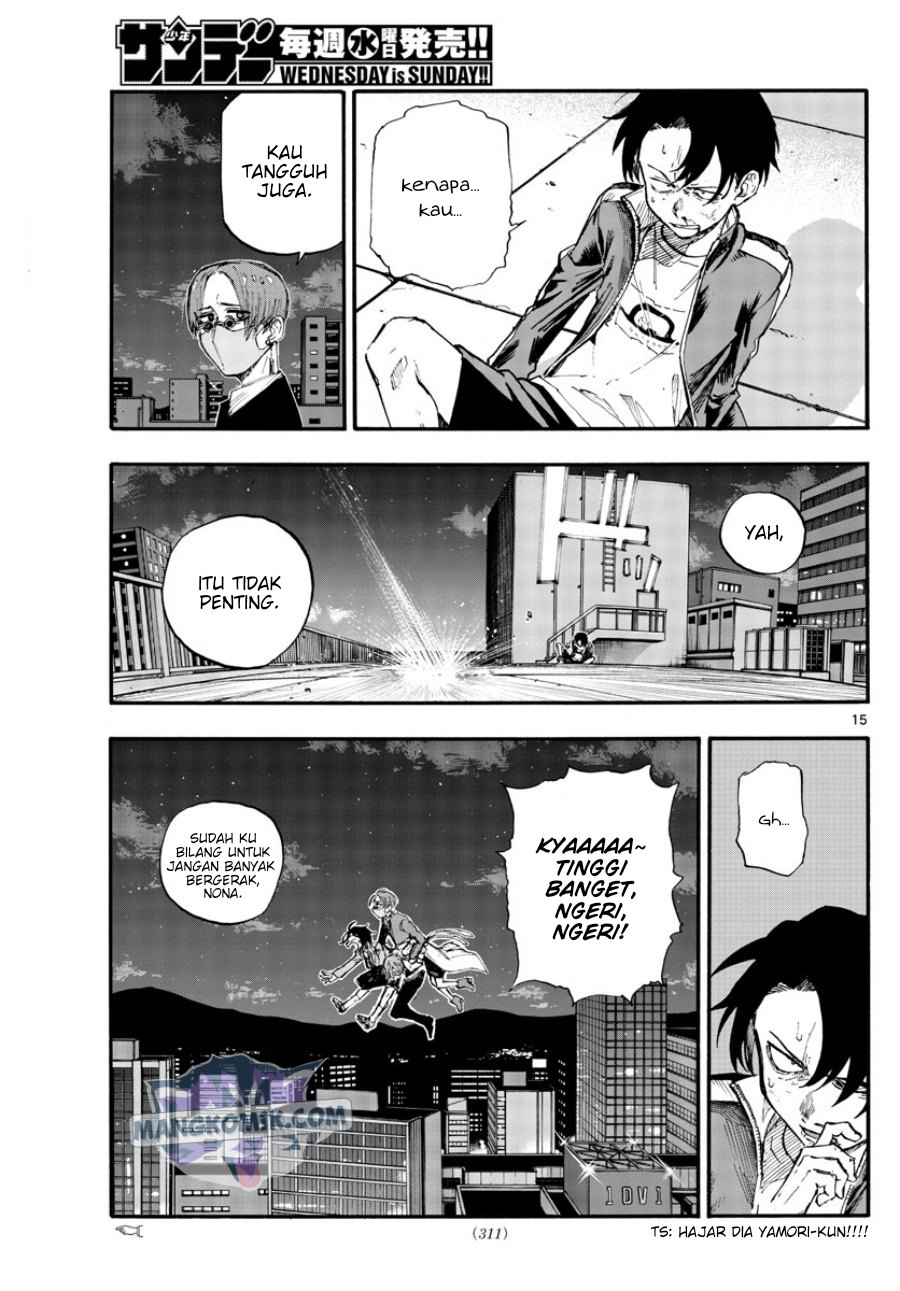 Yofukashi no Uta — Chapter 111, halaman 15