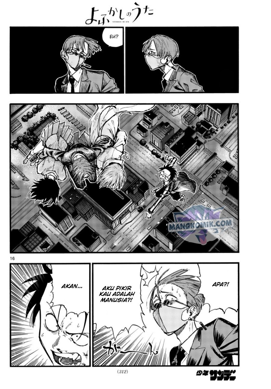 Yofukashi no Uta — Chapter 111, halaman 16