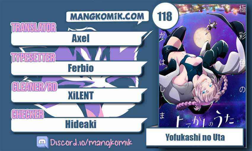 Yofukashi no Uta — Chapter 118, halaman 1