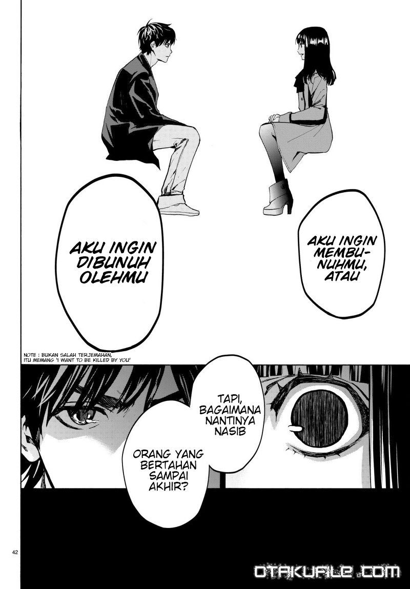 Konya wa Tsuki ga Kirei Desu ga, Toriaezu Shi ne — Chapter 18, halaman 43