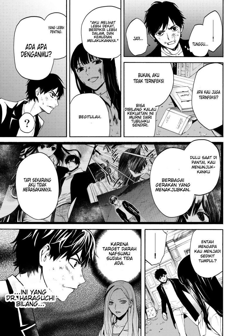 Konya wa Tsuki ga Kirei Desu ga, Toriaezu Shi ne — Chapter 15, halaman 35
