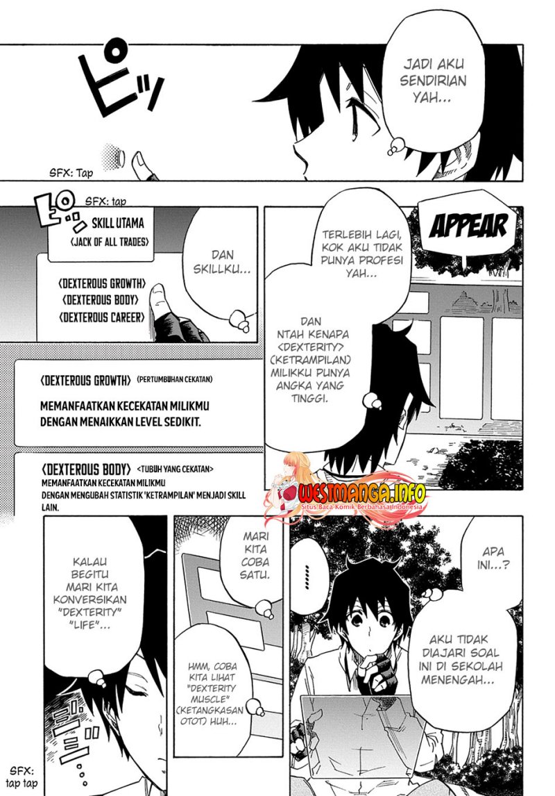 Kiyoubinbou, Jou wo Tateru – Kaitaku Gakuen no Rettousei na no ni, Joukyuu-shoku no Skill to Mahou ga Subete Tsukaemasu — Chapter 1, halaman 34