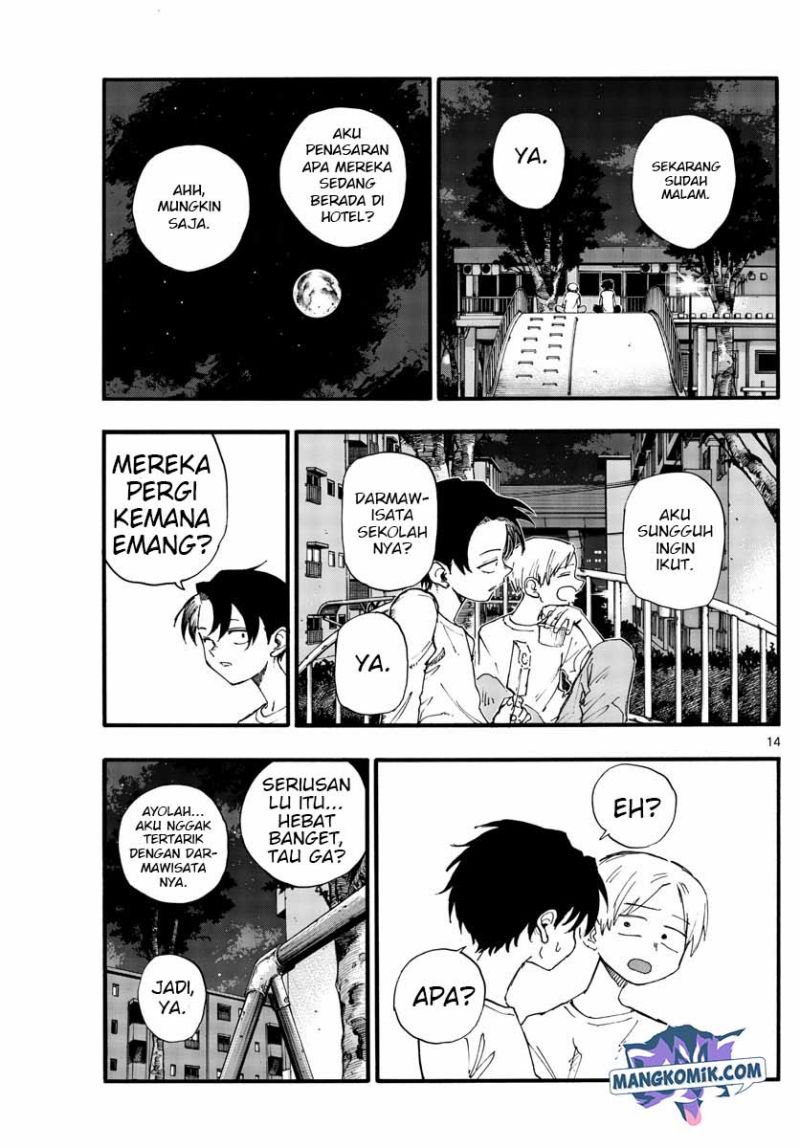 Yofukashi no Uta — Chapter 133, halaman 14