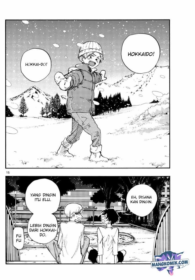 Yofukashi no Uta — Chapter 133, halaman 15
