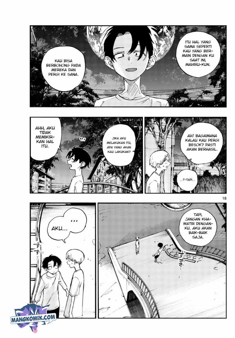 Yofukashi no Uta — Chapter 133, halaman 18