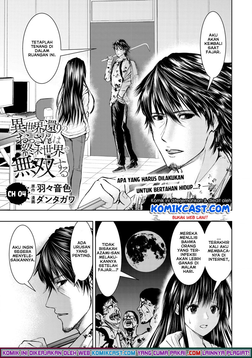 Isekai Kaeri no Ossan wa Shuumatsu de Sekai de Musou Suru — Chapter 4, halaman 2
