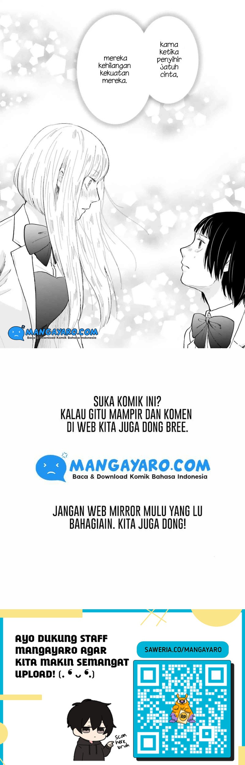 Sekai no Owari to Majo no Koi — Chapter 1, halaman 54