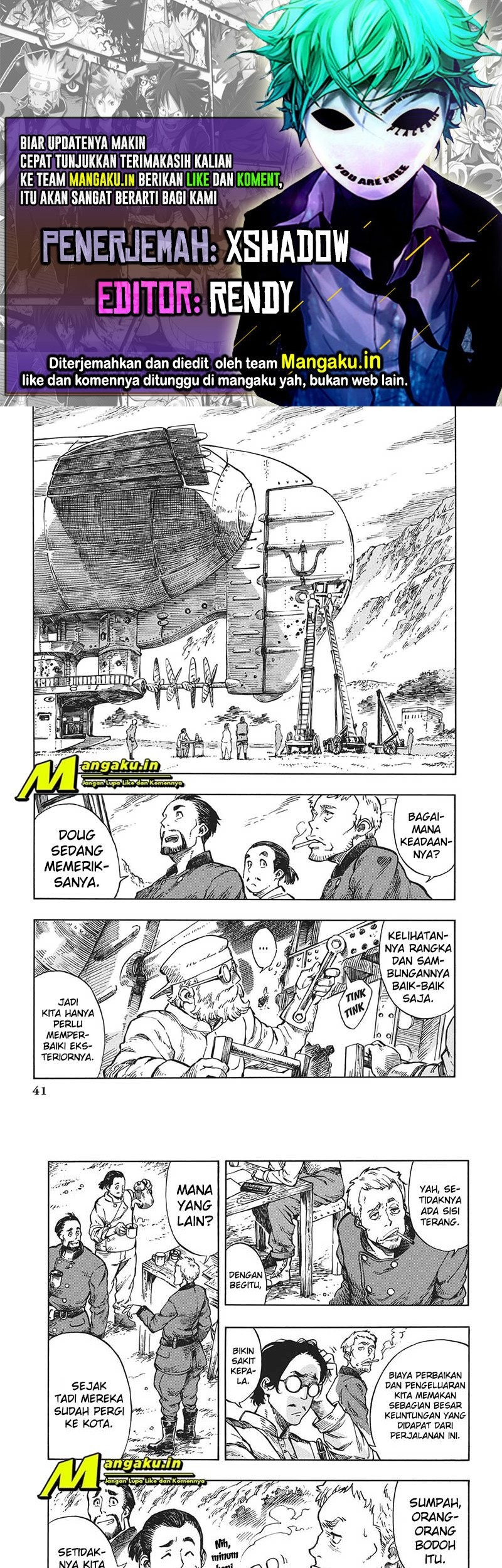 Kuutei Dragons — Chapter 7.1, halaman 1