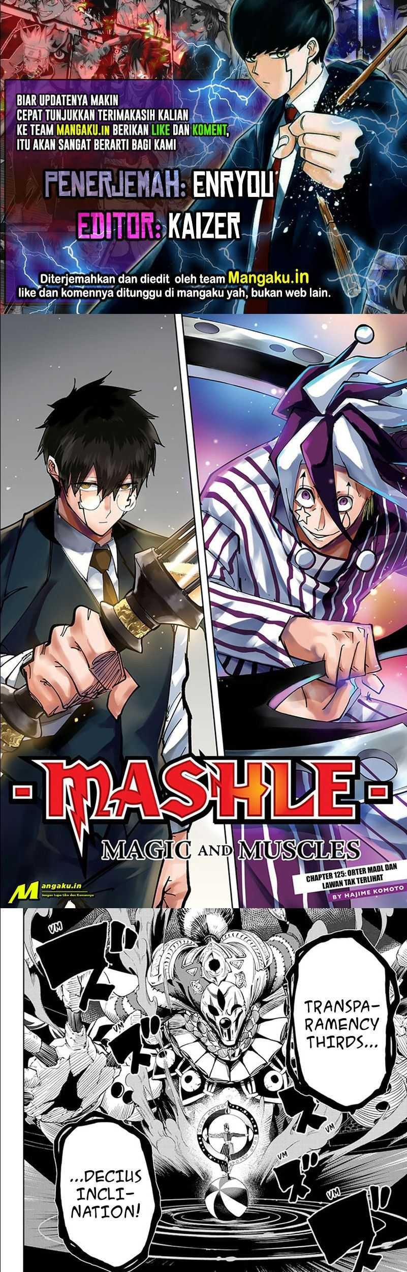 Mashle: Magic and Muscles — Chapter 125, halaman 1
