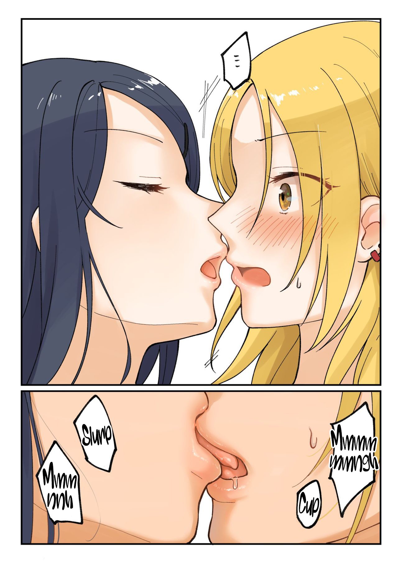 1 RT de Nakawarui Nonke Joshi-tachi ga 1-byou Kiss suru — Chapter 4, halaman 2