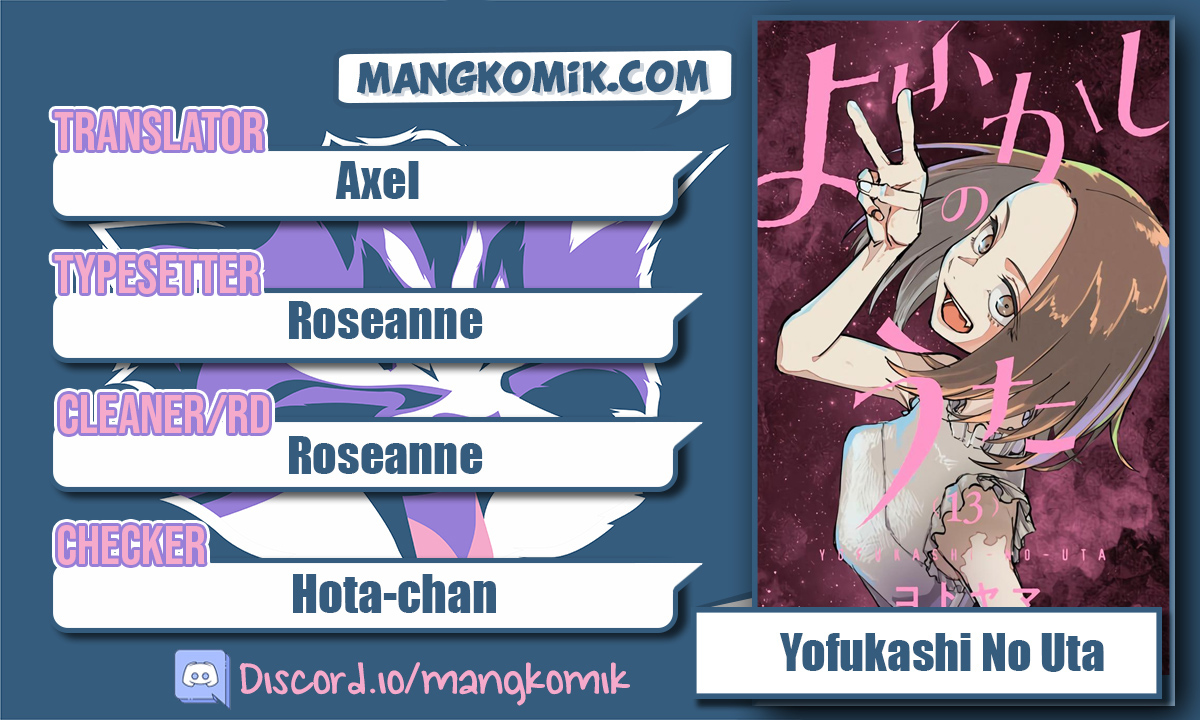 Yofukashi no Uta — Chapter 141, halaman 1