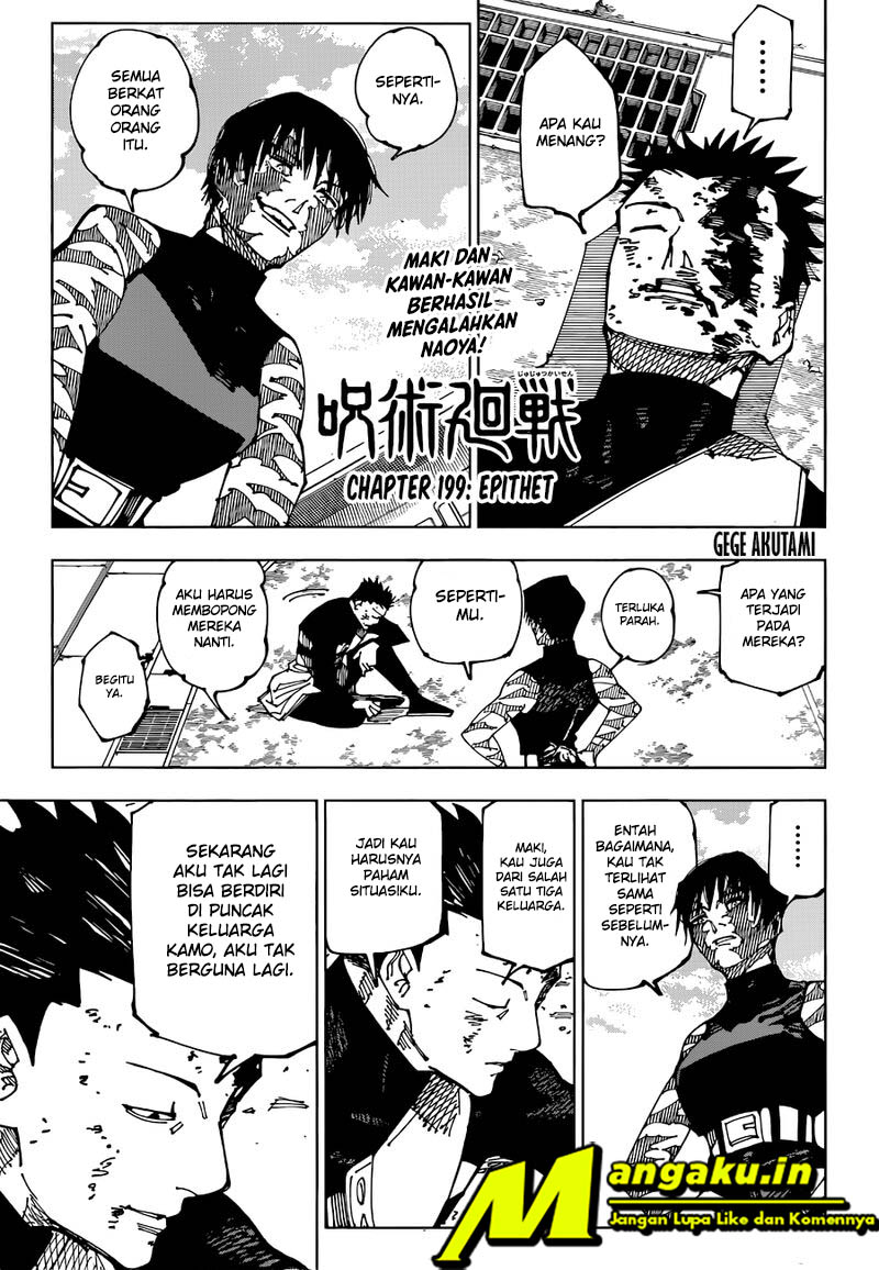 Jujutsu Kaisen — Chapter 199, halaman 2