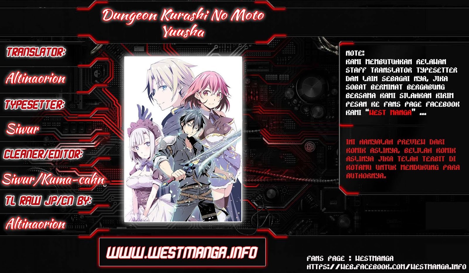 Dungeon Kurashi No Moto Yuusha — Chapter 1, halaman 2
