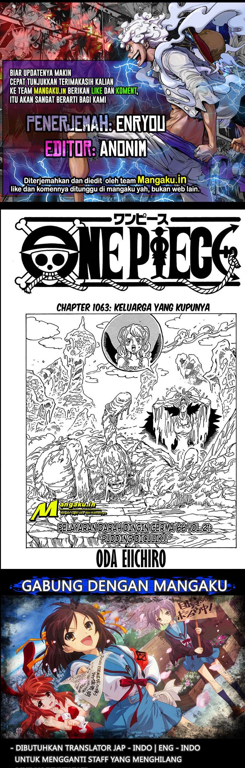 One Piece — Chapter 1063, halaman 1