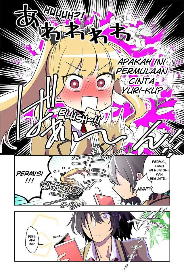 Dokyuusei no Oshi Sakka ni Yuri Mousou ga Bareta Kekka — Chapter 1, halaman 2