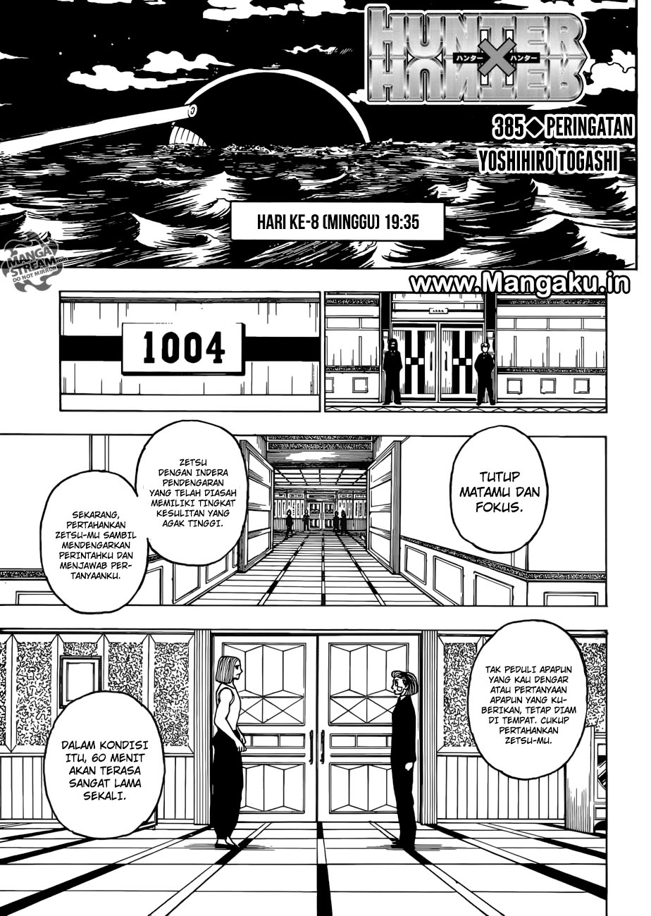 Hunter x Hunter — Chapter 385, halaman 1