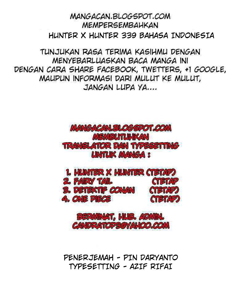 Hunter x Hunter — Chapter 339, halaman 19