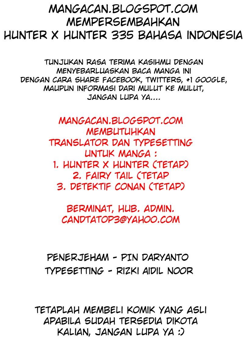 Hunter x Hunter — Chapter 335, halaman 20