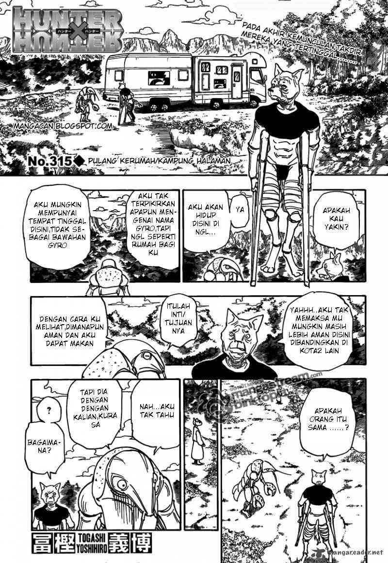 Hunter x Hunter — Chapter 315, halaman 1
