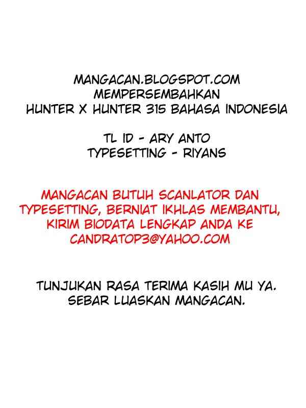Hunter x Hunter — Chapter 315, halaman 19
