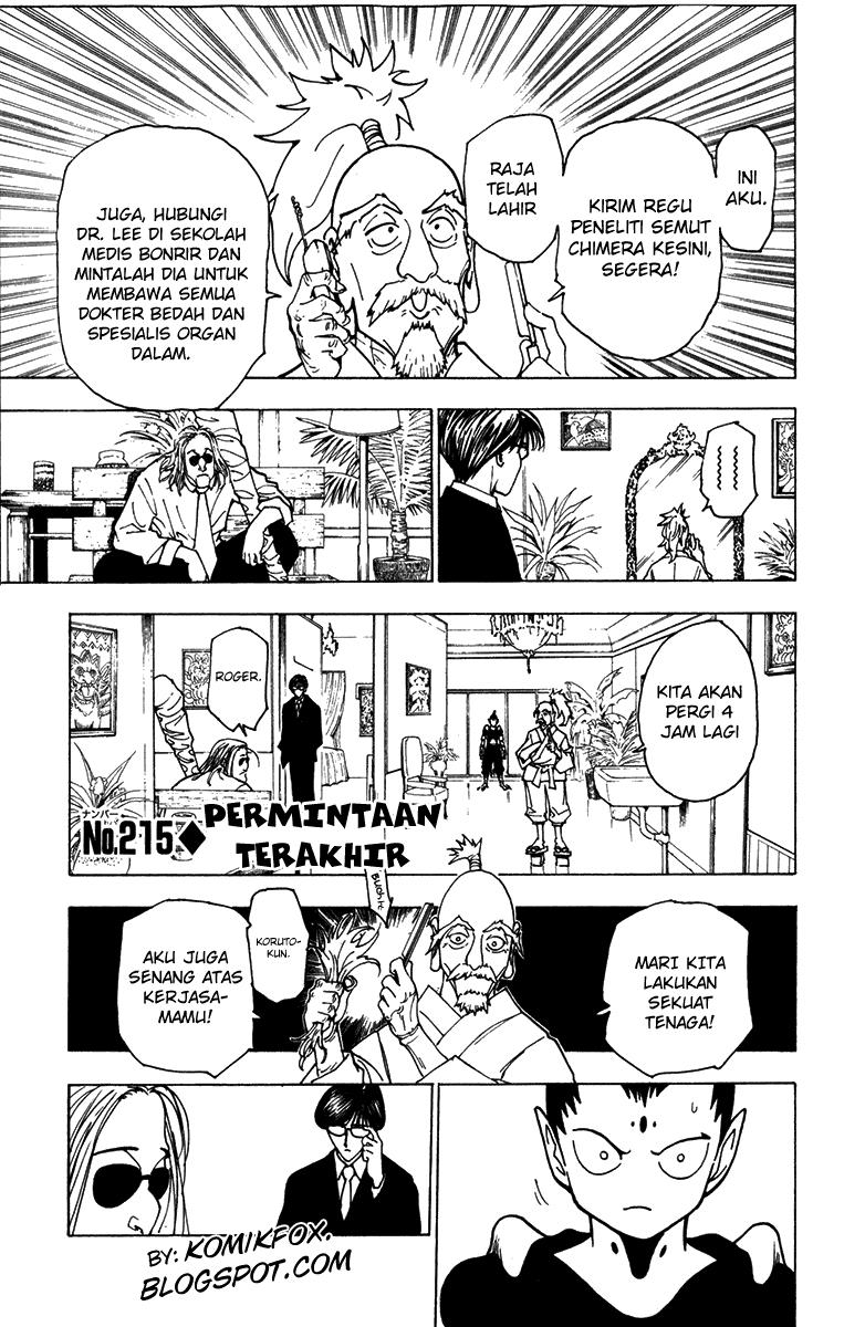 Hunter x Hunter — Chapter 215, halaman 1