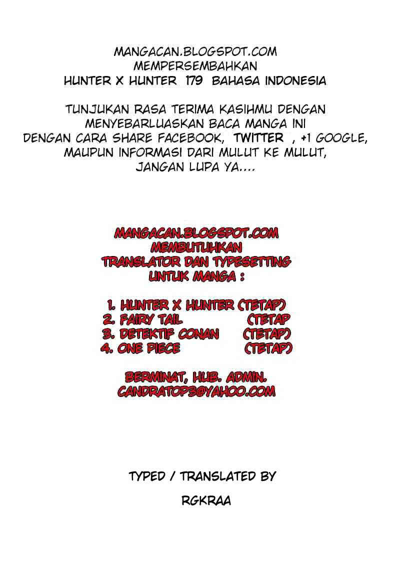Hunter x Hunter — Chapter 179, halaman 1