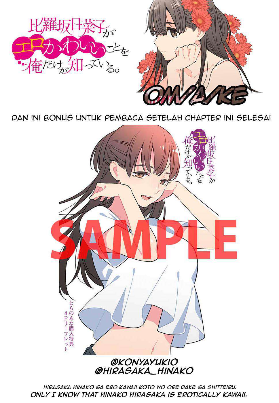 Hirasaka Hinako ga Ero Kawaii koto wo Ore dake ga Shitteiru — Chapter 9.5, halaman 18
