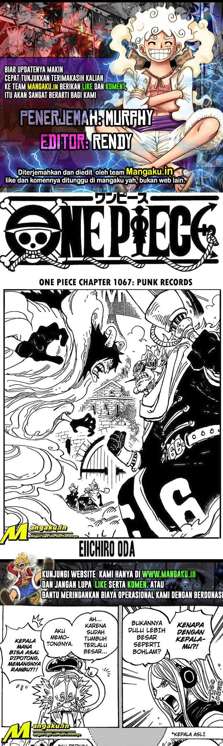 One Piece — Chapter 1067, halaman 1